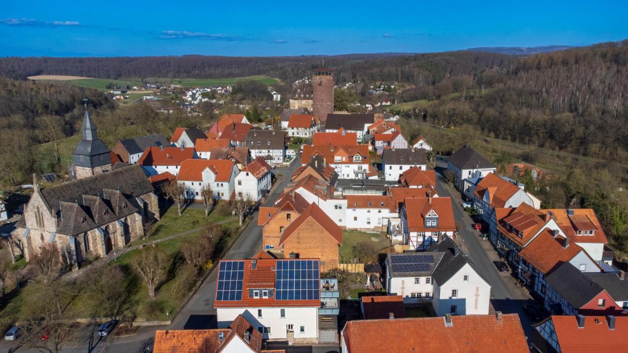 Ferienwohnung Zur Burg Trendelburg Exterior foto